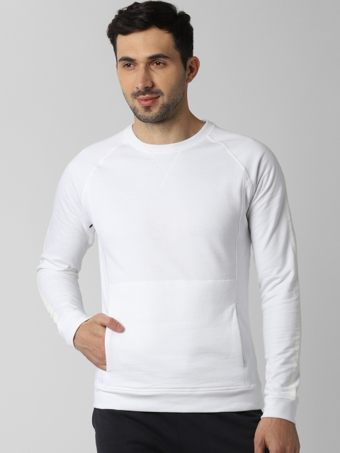 

Peter England Men White Solid Pullover Sweatshirt