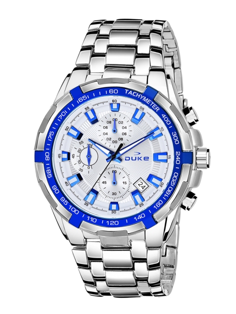 

Duke Men Silver-Toned Analogue Chronograph Watch DK4012CRM02C
