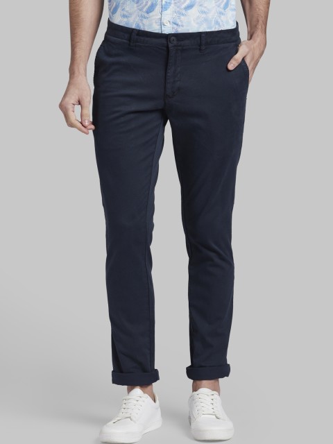 

Parx Men Navy Blue Original Regular Fit Solid Regular Trousers