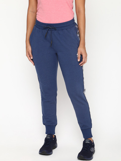 

Lotto Women Blue Solid Straight Fit Track Pants