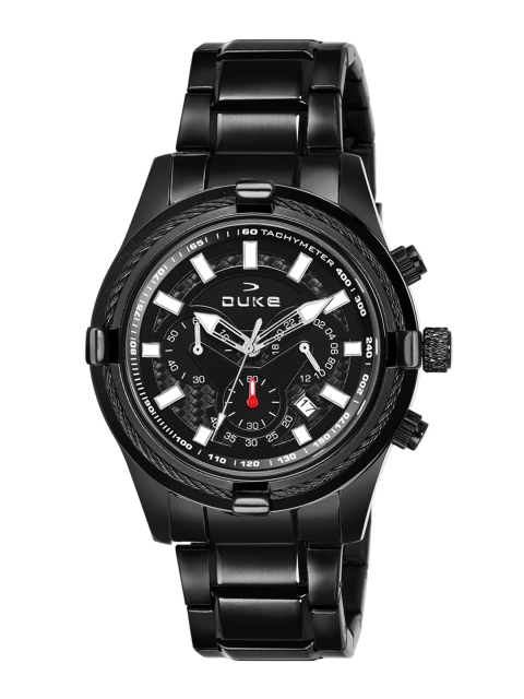 

Duke Men Black Analogue Chronograph Watch DK4005CRM02C