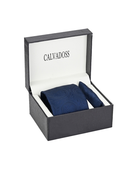 

Calvadoss Men Navy Blue Accessory Gift Set