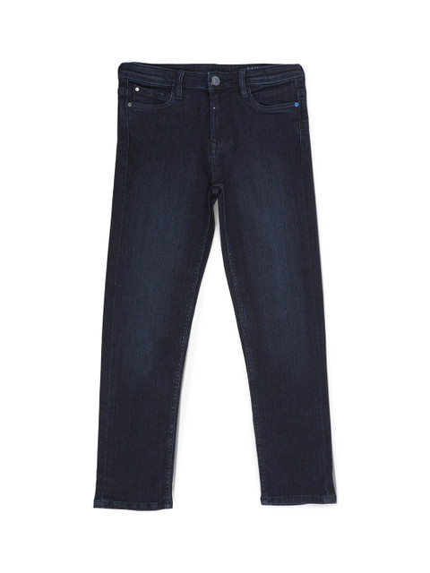 

Allen Solly Junior Boys Navy Blue Regular Fit Mid-Rise Clean Look Stretchable Jeans