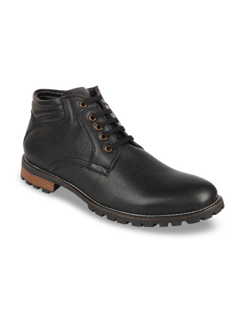 

Respiro Men Black Mid-Top Flat Boots