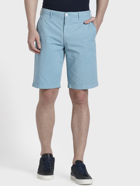 

ColorPlus Men Blue Solid Regular Fit Regular Shorts