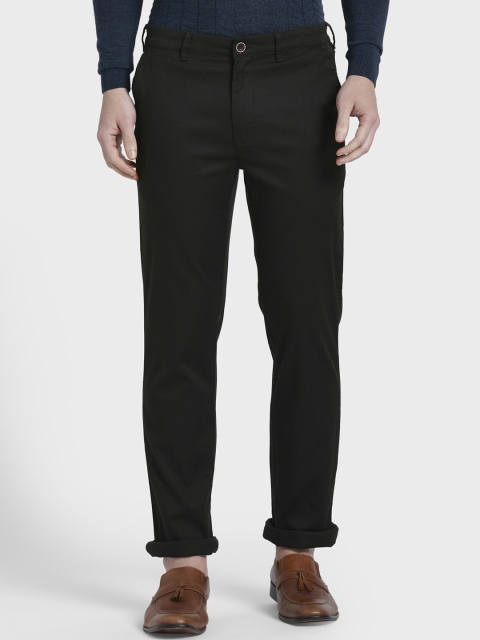 

ColorPlus Men Brown Regular Fit Solid Regular Trousers