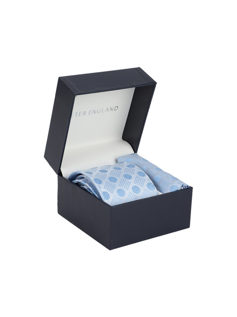 

Peter England Men Blue Accessory Gift Set