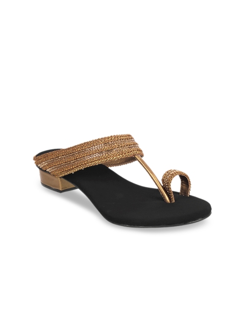 

Mochi Girls Gold-Toned Embellished Heels