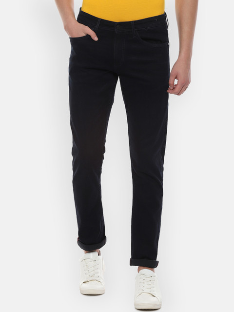 

Solly Jeans Co. Men Black Slim Fit Mid-Rise Clean Look Stretchable Jeans