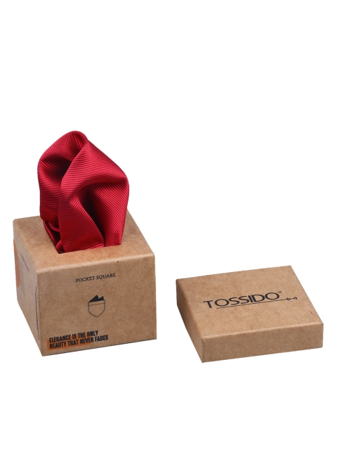 

Tossido Men Red Solid Pocket Squares