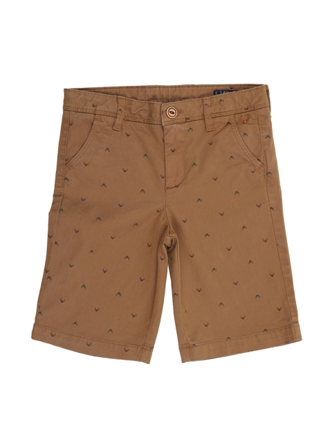 

Allen Solly Junior Boys Khaki Printed Regular Fit Regular Shorts