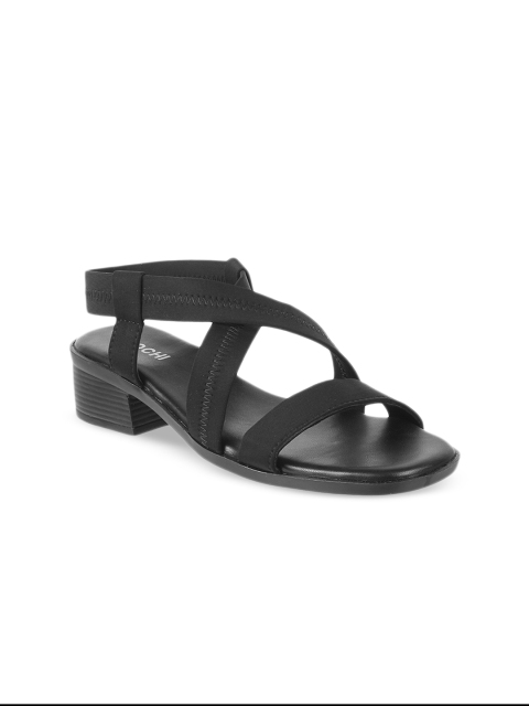 

Mochi Women Black Solid Heels