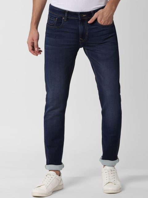

Peter England Casuals Men Navy Blue Skinny Fit Mid-Rise Clean Look Stretchable Jeans