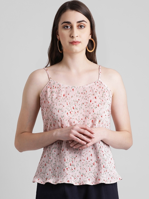 

Zink London Women Pink Printed Top