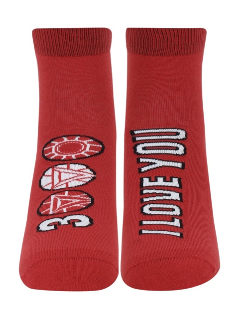

Soxytoes Unisex Red Iron Man Calf-Length Patterned Socks