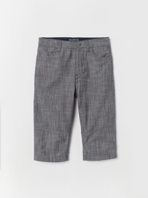 

H&M Boys Grey Solid Generous Fit Clamdiggers