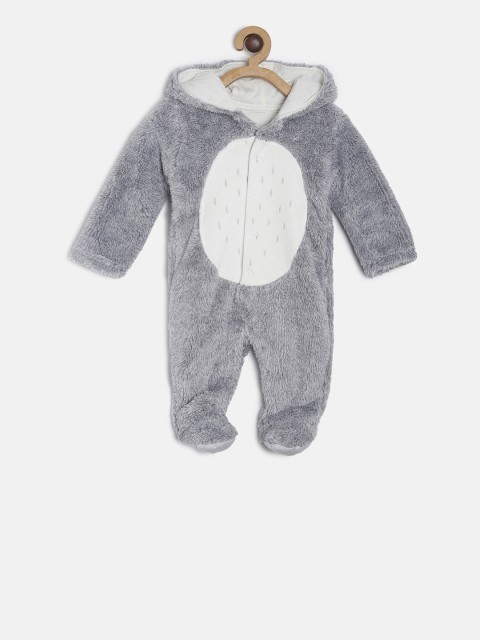 

MINI KLUB Infants Grey Solid Sleepsuit