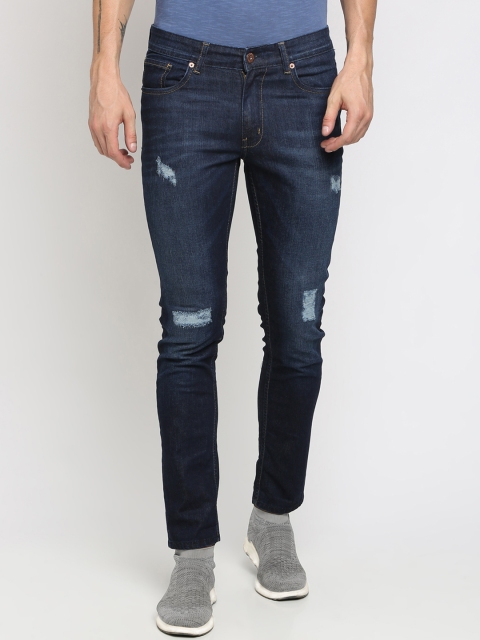

Breakbounce Men Blue Slim Fit Mid-Rise Mildly Distressed Stretchable Jeans