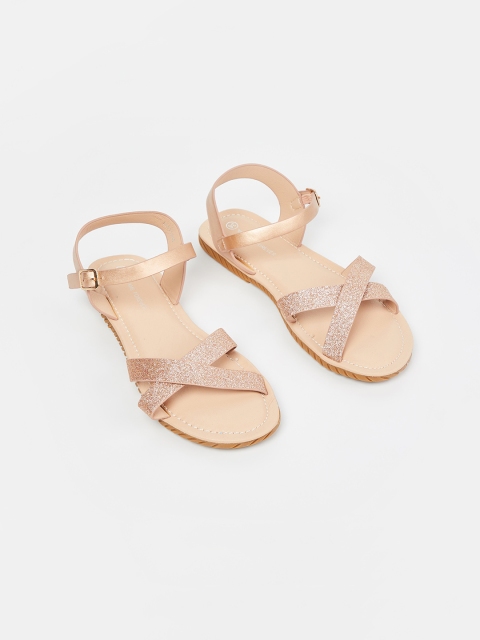 

Fame Forever by Lifestyle Girls Beige Solid Open Toe Flats