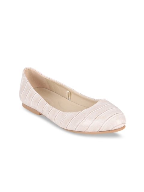 

Van Heusen Woman Beige Textured Ballerinas