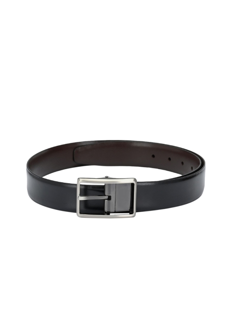

Pacific Gold Men Black & Brown Solid Leather Reversible Belt