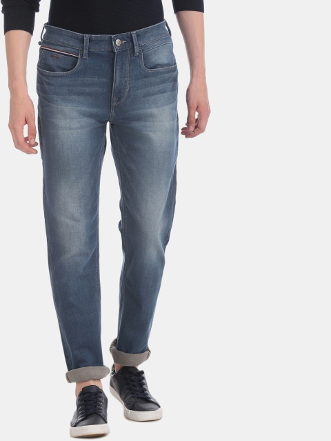 

U.S. Polo Assn. Denim Co. Men Blue Delta Slim Fit Mid-Rise Clean Look Stretchable Jeans