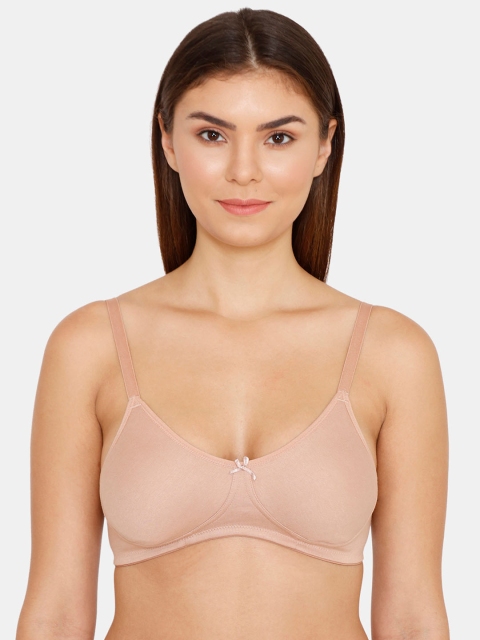 

Zivame Beige Solid Non-Wired Non Padded T-shirt Bra ZI1881CORE0NUDE