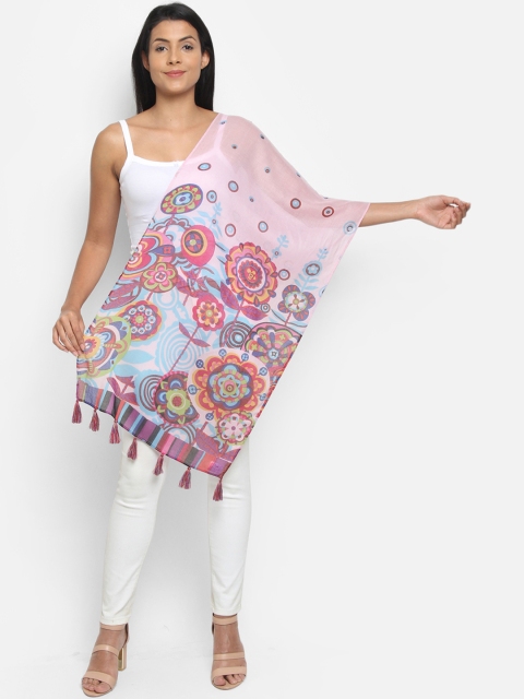 

Anekaant Women Pink Printed Stole