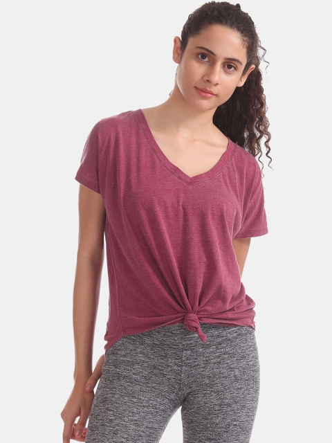 

Aeropostale Women Red Solid Top