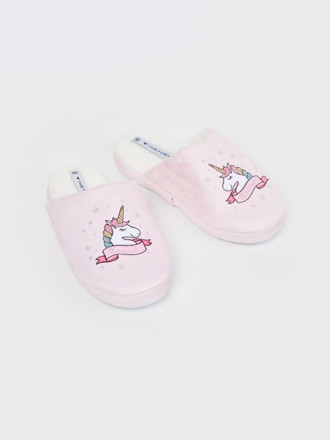 

Fame Forever by Lifestyle Girls Pink Printed Mules