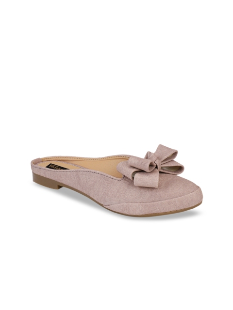 

Shoetopia Women Pink Solid Mules