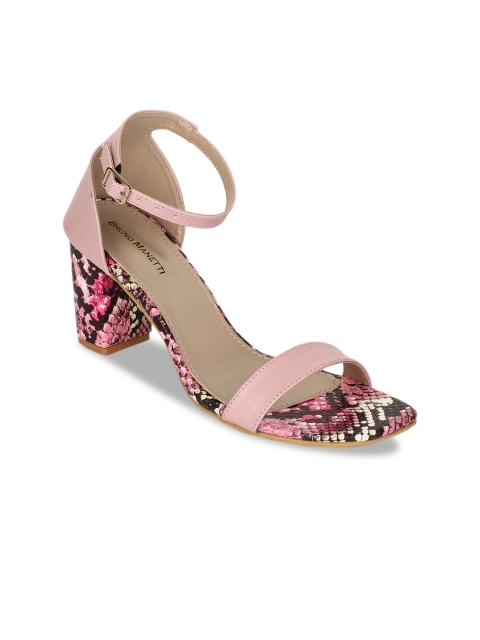 

Bruno Manetti Women Pink Solid Heels