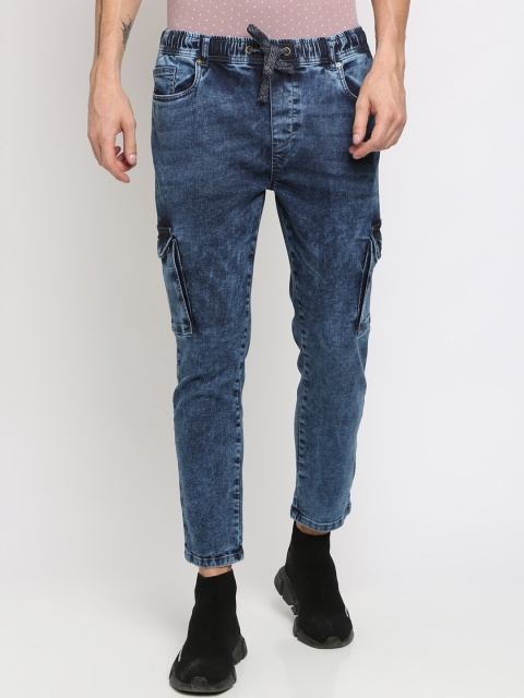 

Breakbounce Men Blue Slim Fit Mid-Rise Clean Look Stretchable Jeans