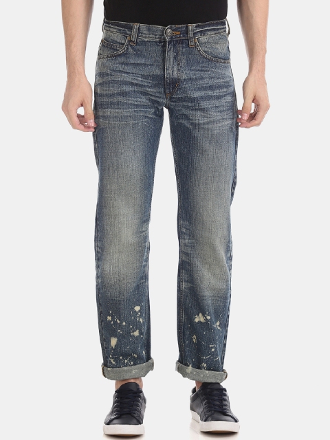 

Flying Machine Men Blue Regular Fit Mid-Rise Clean Look Jeans