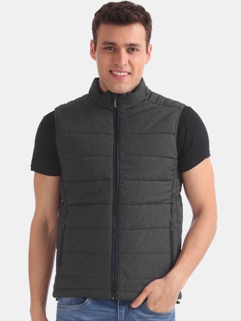 

Arrow Sport Men Grey Solid Lightweight Padded Jacket