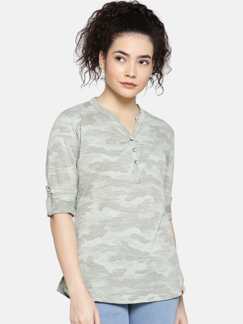 

GOLDSTROMS Women Grey Printed Top