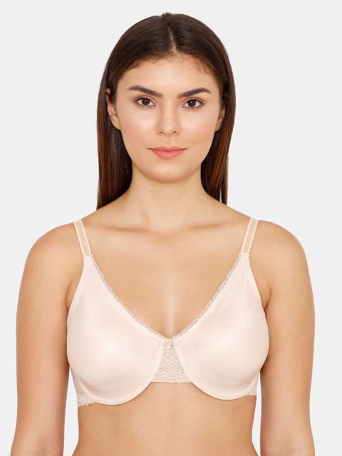 

Zivame Beige Solid Underwired Non Padded Minimizer Bra ZI1286FASH0NUDE