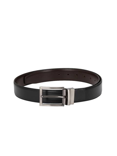 

Calvadoss Men Black & Brown Solid Reversible Leather Belt