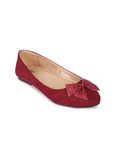 

People Women Red Solid Ballerinas