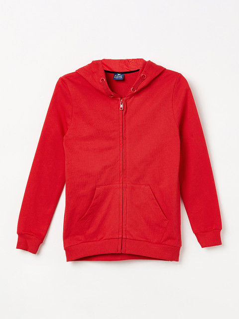 

Fame Forever by Lifestyle Girls Red Solid Hooded Sweatshirt