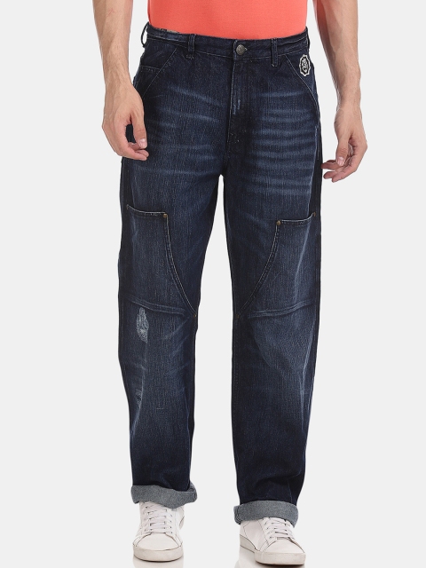 

Flying Machine Men Blue Regular Fit Mid-Rise Mildly Distressed Jeans