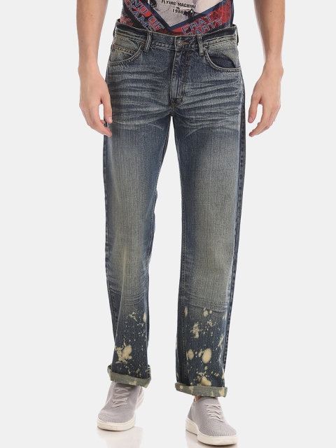 

Flying Machine Men Blue Regular Fit Mid-Rise Mildly Distressed Jeans