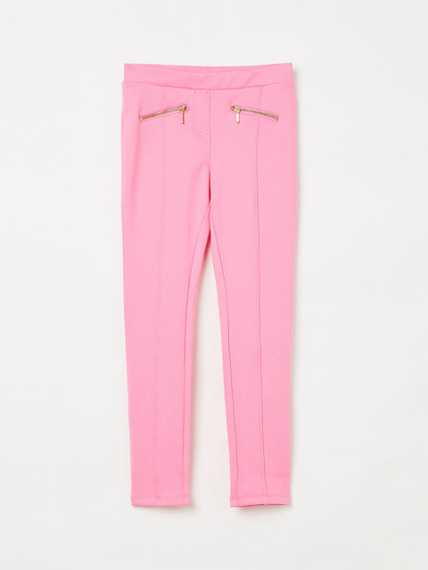 

Fame Forever by Lifestyle Girls Pink Solid Regular Trousers