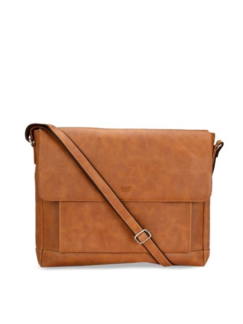 

Pacific Gold Unisex Tan Brown Solid Laptop Bag