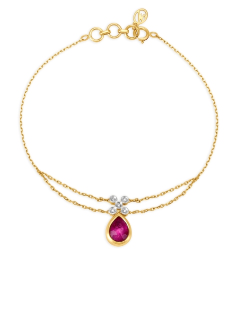 

Mia by Tanishq Women 14KT Gold Chain with Diamond Pendant, Yellow
