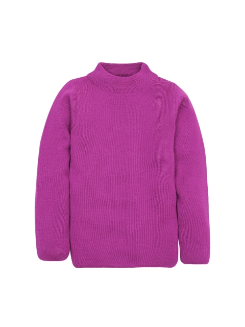

RVK Kids Magenta Solid Sweater