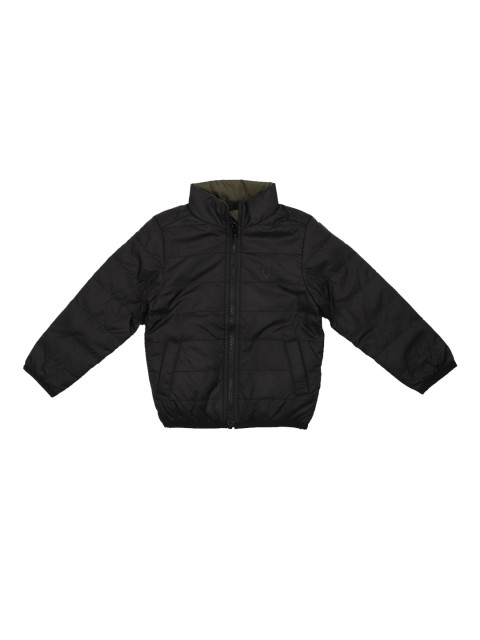 

Allen Solly Junior Boys Black Solid Bomber Jacket
