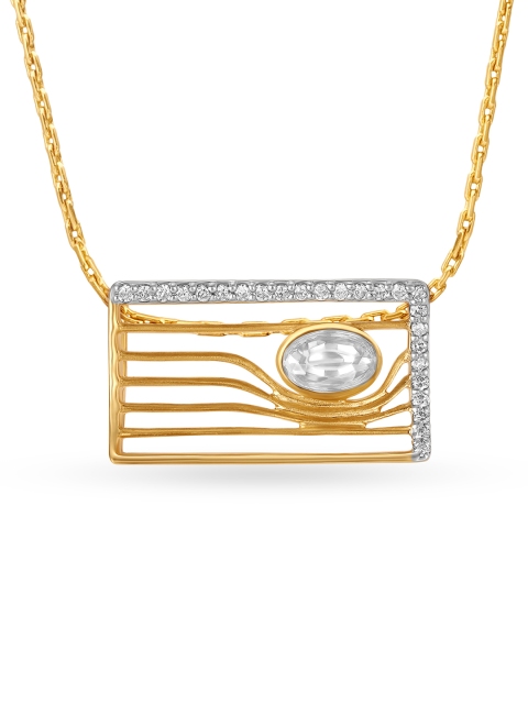 

Mia by Tanishq Women 14KT Gold Pendant, Yellow