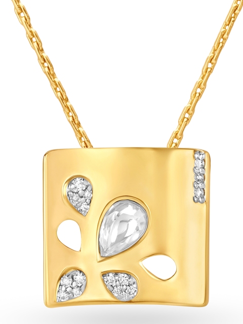 Mia by Tanishq Women 14KT Gold Pendant, Yellow