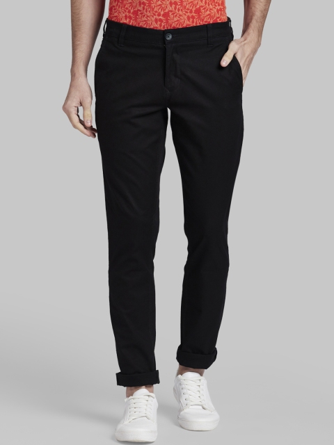 

Parx Men Black Regular Fit Solid Regular Trousers